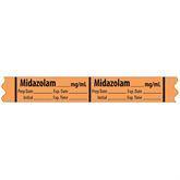 Tranquilizer Medication Label Tape MarketLab Midazolam _mg/ml Label PK500 ,500 / roll - Axiom Medical Supplies