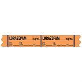 Tranquilizer Medication Label Tape MarketLab Lorazepam Label PK500 ,500 / roll - Axiom Medical Supplies