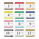 Clinical Engineering Dept Labels Clinical Engineering 12 Month Label Set • 2.25"W x 1"H ,6000 / pk - Axiom Medical Supplies