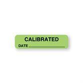 Calibration Labels "Calibrated" • Light Green • 1.25"W x 0.31"H ,760 / pk - Axiom Medical Supplies