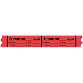 Muscle Relaxant Medication Label Tape MarketLab Zemuron _mg/ml Label PK500 ,500 / roll - Axiom Medical Supplies