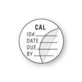 Calibration Labels "CAL- ID#" • White • 0.75"W x 0.75"H ,1140 / pk - Axiom Medical Supplies