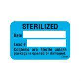 Autoclavable Central Service Labels "Sterilized" Date Load Label • Blue ,250 / pk - Axiom Medical Supplies