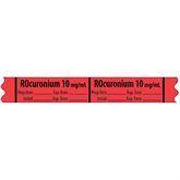 Muscle Relaxant Medication Label Tape MarketLab ROCuronium 10mg/ml Label PK500 ,500 / roll - Axiom Medical Supplies