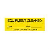 Central Service Labels "Equipment Cleaned" • Label Tape • Yellow • 2"H x 108'L ,256 / pk - Axiom Medical Supplies