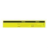 Status Identification Bands "Hold" • FL Yellow • 12"W x 2"H ,100 per Paxk - Axiom Medical Supplies