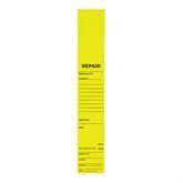 Status Identification Bands "Repair" • FL Yellow • 2"W x 12"H ,100 per Paxk - Axiom Medical Supplies