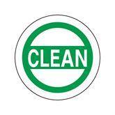 Clean Label "Clean" • White • 1.5"Dia ,500 Per Pack - Axiom Medical Supplies