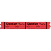 Muscle Relaxant Medication Label Tape MarketLab Rocuronium _mg/ml Label PK500 ,500 / roll - Axiom Medical Supplies
