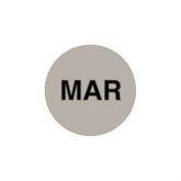 Lot Signal Labels "MAR" • Gray • 1"Dia ,500 Per Pack - Axiom Medical Supplies