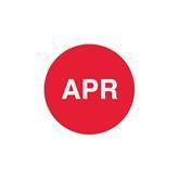 Lot Signal Labels "APR" • Red • 1"Dia ,500 Per Pack - Axiom Medical Supplies