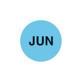 Lot Signal Labels "JUN" • Light Blue • 1"Dia ,500 Per Pack - Axiom Medical Supplies