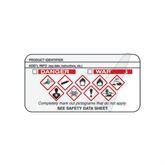 GHS Labels Self-Laminating GHS Label • White • 2"W x 1"H ,470 / pk - Axiom Medical Supplies