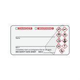 GHS Labels Self-Laminating GHS Label • White • 3"W x 1.5"H ,320 / pk - Axiom Medical Supplies