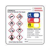 GHS Labels GHS HAZARD Label • 2.5"W x 2.5"H ,50 / pk - Axiom Medical Supplies