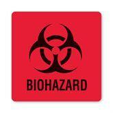 Biohazard Warning Labels "Biohazard" • Red • 3"W x 3"H ,20 / pk - Axiom Medical Supplies