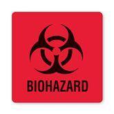 Biohazard Warning Labels "Biohazard" • Laminated • Red • 8"W x 10"H ,5 / pk - Axiom Medical Supplies