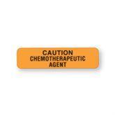 Chemotherapy Labels "Caution Chemotherapeutic Agent" • FL Orange • 1.25"W x 0.31"H ,760 / pk - Axiom Medical Supplies