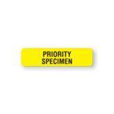 Clerical Medical Labels "Priority Speciman" • FL Yellow • 1.25"W x 0.31"H ,760 / pk - Axiom Medical Supplies