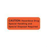 Caution Labels "Caution Hazardous Drug Special Handling" • FL Red • 2"W x 0.75"H ,470 / pk - Axiom Medical Supplies