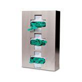 Medical Cross Stainless Steel Glove Box Holder Triple • 10"W x 3.25"D x 16"H ,1 Each - Axiom Medical Supplies