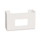 White Steel Glove Box Holder Single • 10"W x 3.25"D x 6"H ,1 Each - Axiom Medical Supplies