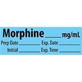 Narcotics Medication Pre-Cut Labels MORPHINE__mg/mL ,500 / roll - Axiom Medical Supplies