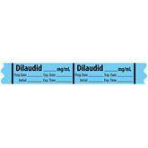 Narcotics Medication Label Tape MarketLab Dilaudid Label PK500 ,500 / roll - Axiom Medical Supplies