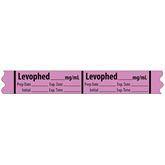 Vasopressor Medication Label Tape MarketLab Levophed mg/ml Label PK500 ,500 / roll - Axiom Medical Supplies