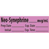 Vasopressor Medication Pre-Cut Labels NEO-SYNEPHRINE__mcg/mL ,500 / roll - Axiom Medical Supplies