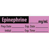 Vasopressor Medication Pre-Cut Labels EPINEPHRINE__mg/mL ,500 / roll - Axiom Medical Supplies