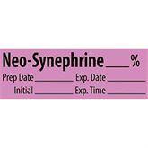 Vasopressor Medication Pre-Cut Labels NEO-SYNEPHRINE__mg/mL ,500 / roll - Axiom Medical Supplies