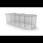 Lab Bench and Workstation Accessories 3 Bin Organizer • 5"W x 10"D x 5"H ,1 Each - Axiom Medical Supplies