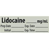 Local Anesthetic Medication Pre-Cut Labels LIDOCAINE__mg/mL ,500 / roll - Axiom Medical Supplies