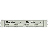 Local Anesthetic Medication Label Tape MarketLab Marcaine % Label PK500 ,500 / roll - Axiom Medical Supplies