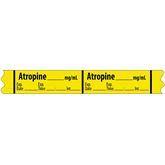 Anticholinergic Agent Medication Label Tape MarketLab Atropine Label, Yellow PK500 ,500 / roll - Axiom Medical Supplies