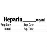 Miscellaneous Medication Pre-Cut Labels HEPARIN__mg/mL ,500 / roll - Axiom Medical Supplies