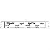 Miscellaneous Medication Label Tape MarketLab Heparin _mg/ml Label PK500 ,500 / roll - Axiom Medical Supplies