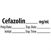 Miscellaneous Medication Pre-Cut Labels CEFAZOLIN__mg/mL ,500 / roll - Axiom Medical Supplies