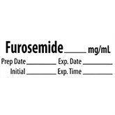Miscellaneous Medication Pre-Cut Labels FUROSEMIDE__mg/mL ,500 / roll - Axiom Medical Supplies