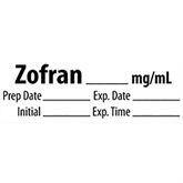 Miscellaneous Medication Pre-Cut Labels ZOFRAN__mg/mL ,500 / roll - Axiom Medical Supplies