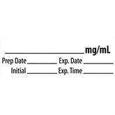 Miscellaneous Medication Pre-Cut Labels _________ mg/mL ,500 / roll - Axiom Medical Supplies
