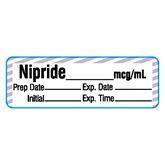 Hypotensive Agent Medication Pre-Cut Labels NIPRIDE__mcg/mL ,500 / roll - Axiom Medical Supplies