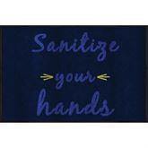 Message Mats Sanitize Your Hands • 2' x 3' ,1 Each - Axiom Medical Supplies