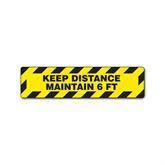 Floor Decals Keep Distance, Maintain 6Ft ,1 Each - Axiom Medical Supplies