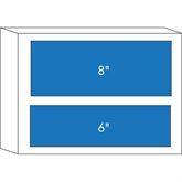 Refrigerator Storage Sets One 8" Drawer, One 6" Drawer ,1 / kit - Axiom Medical Supplies