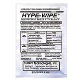 Hype-Wipe and Mini Hype-Wipe Towels and Dispensers Full-Size • 6"L x 12"W towelette • 3"L x 4"W pouch ,100 per Paxk - Axiom Medical Supplies