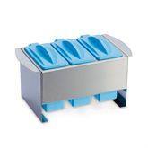 Compact Staining Banks 3-Place • 8"L x 5"W x 4.5"H ,1 Each - Axiom Medical Supplies