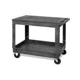 Large 2-Shelf Utility Cart with Flat Top 26"W x 40"L x 32.5"H ,1 Each - Axiom Medical Supplies