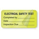 Equipment Service and Inspection Labels Electrical Safety Test Labels • Self-laminating • 2"W x 1"H ,500 / roll - Axiom Medical Supplies